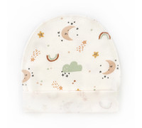 Шапочка для новонароджених з підворотом Coffee month