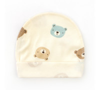 Шапочка з підворотом з ведмедиками Baby bears