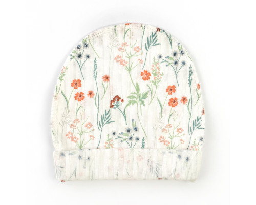 Шапочка из интерлока для младенцев Botanic