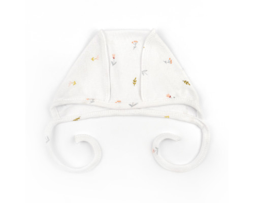 Шапочка на завʼязках для дівчинки Field flowers