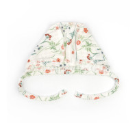 Чепчик для девочки Botanic на завязках интерлок