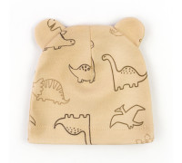 Шапочка з вушками під розпошиття для новонароджених Dino