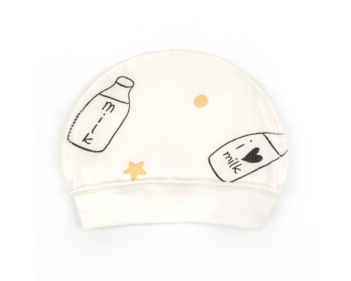 Шапочка на манжете Milk футер