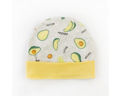 Шапочка для малышей на манжете с начесом Avocado
