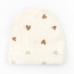 Шапочка для девочек с подворотом Coffee hearts