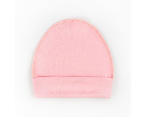 Шапочка для малышей с подворотом Pink