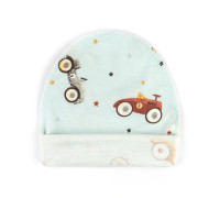 Шапочка для малышей с подворотом Racing cars