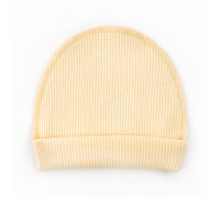 Шапочка для младенцев с подворотом Dairy cream