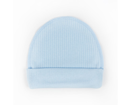 Шапочка для малышей с подворотом Blue
