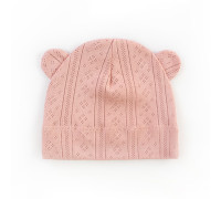 Шапочка с ушками для малышей Dusty Rose