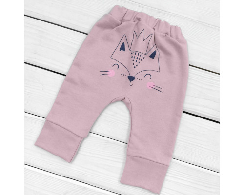 Однотонные детские штаны с начесом Foxie