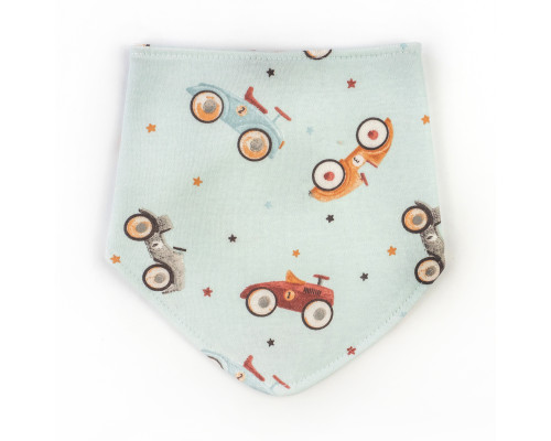 Слинявчик-бандана з непромокаючою вставкою Racing cars футер