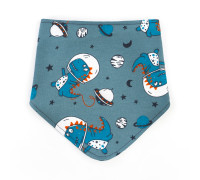 Слюнявчик-бандана для мальчика Space Dino