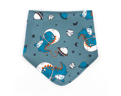 Слюнявчик-бандана для мальчика Space Dino