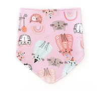 Слинявчик-бандана з футера з непромокаючою вставкою Cute Cats