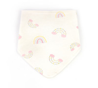 Слюнявчик-бандана для девочки Rainbow