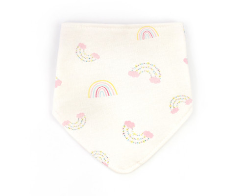Слюнявчик-бандана для девочки Rainbow