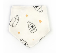 Слинявчик-бандана футер непромокаюча вставка Milk