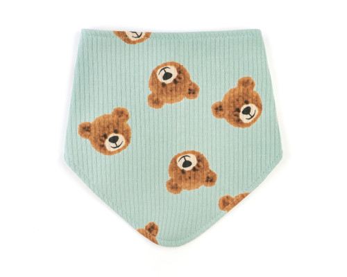 Слюнявчик-бандана с непромокаемой вставкой Cute bear интерлок
