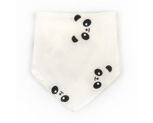 Слюнявчик с непромокаемой вставкой Panda интерлок