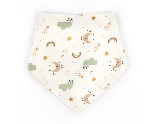 Слинявчик-бандана з непромокаючою вставкою Coffee month інтерлок