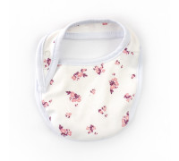 Слинявчик для дівчинки на непромокаючій махрі Flowers