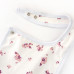 Слинявчик для дівчинки на непромокаючій махрі Flowers