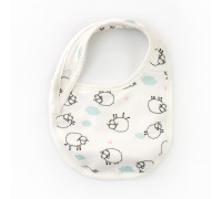 Слинявчик для немовлят на непромокаючій махрі Cute sheep