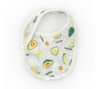 Слинявчик для новонароджених на непромокаючій махрі Avocado