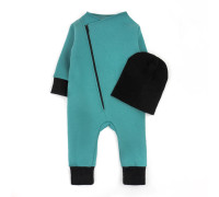 Теплий комбінезон та шапочка Wasabi